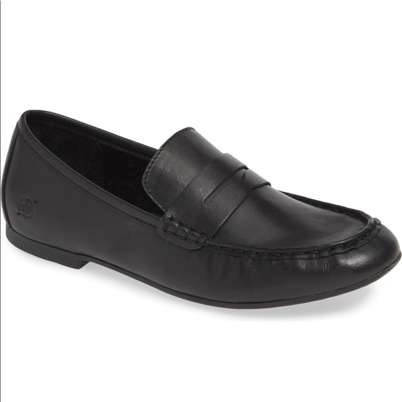 NWT Born Barnstable Black Leather Loafers Shoes 7.5M PRICE REDUCED - Picture 3 of 12